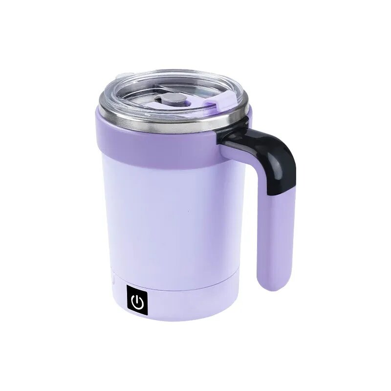 Automatic magnetic stirring mug