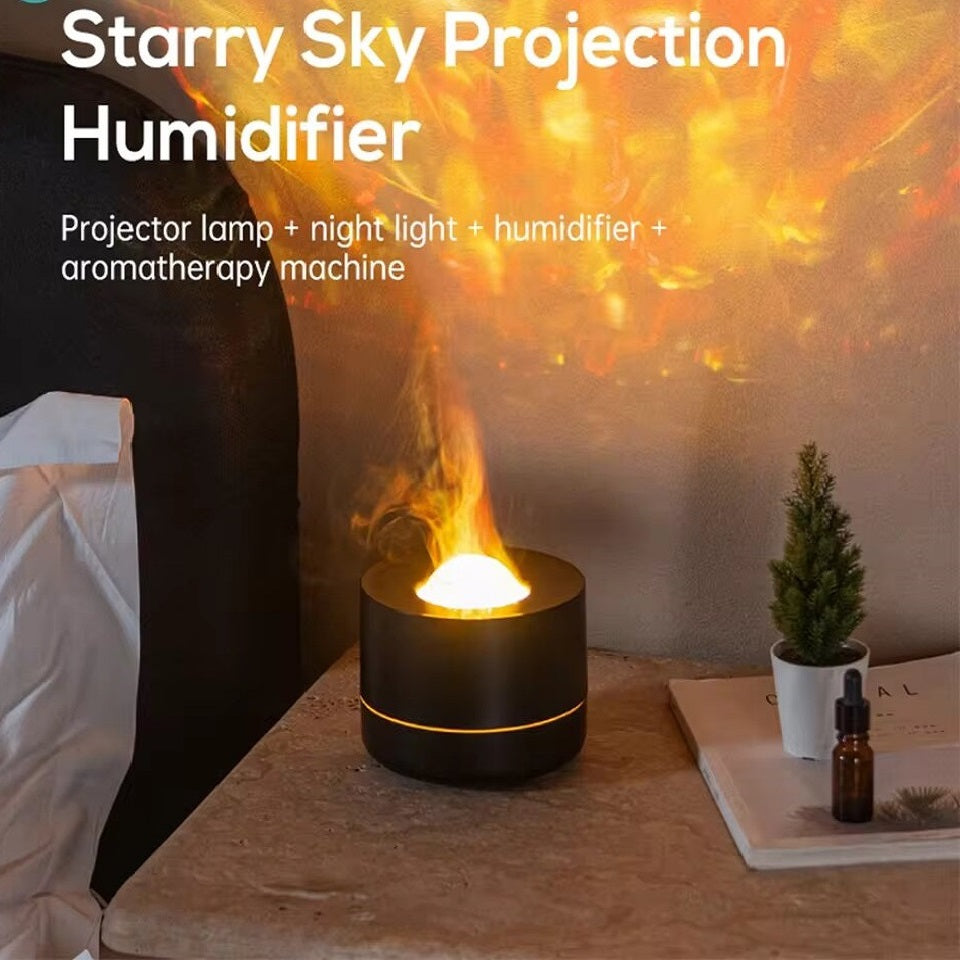 Humidifier with starry sky projection