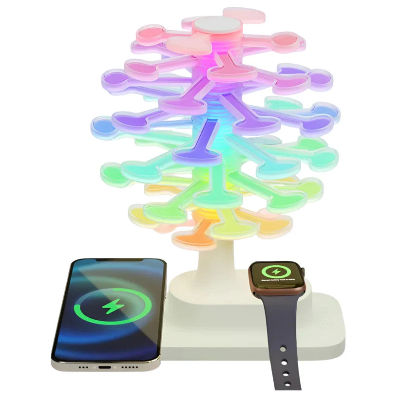 Table lamp with wireless charging