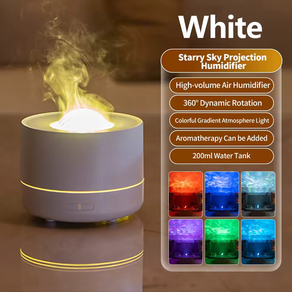 Humidifier with starry sky projection