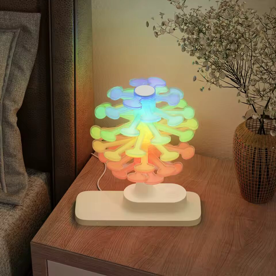 Table lamp with wireless charging
